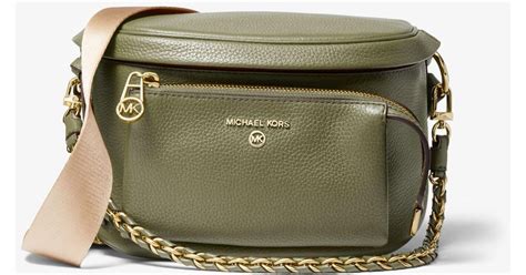 michael michael kors slater medium pebbled leather sling pack|michael kors sling bag sale.